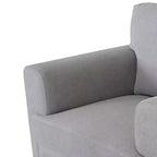 Sillón Kyrene de 41" de lino gris claro - Acme Furniture: Sillón auxiliar tapizado con patas de metal