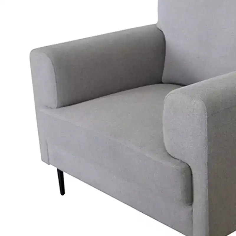 Sillón Kyrene de 41" de lino gris claro - Acme Furniture: Sillón auxiliar tapizado con patas de metal