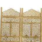 Biombo Separador de Ambientes Tallado Intrincado Tradicional Dorado - Olivia & May