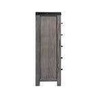 Cómoda Montauk de 5 Cajones Gris - Picket House Furnishings: Amplio Almacenamiento, Tiradores Metálicos, Muebles de Dormitorio