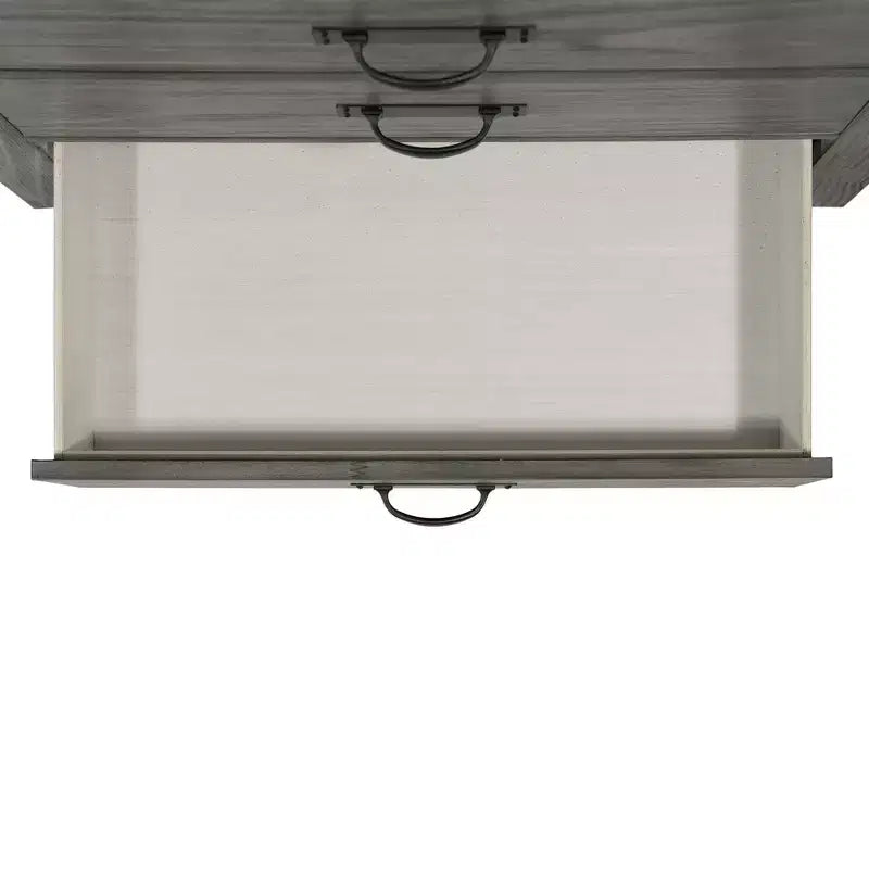 Cómoda Montauk de 5 Cajones Gris - Picket House Furnishings: Amplio Almacenamiento, Tiradores Metálicos, Muebles de Dormitorio