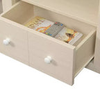 Mueble para TV con 1 cajón Newport Park Lane para televisores de hasta 65": vitrinas de cristal, organizador de cables - Breighton Home