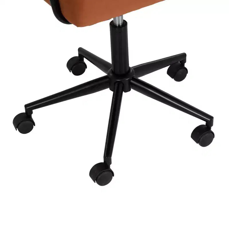 Silla de oficina Prestwick de Linon, color caramelo