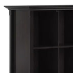Estantería de almacenamiento Halifax de 12 cubos WyndenHall de 48", marrón nogal: estilo de transición, estructura de pino y madera contrachapada, estantes fijos