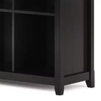 Estantería de almacenamiento Halifax de 12 cubos WyndenHall de 48", marrón nogal: estilo de transición, estructura de pino y madera contrachapada, estantes fijos