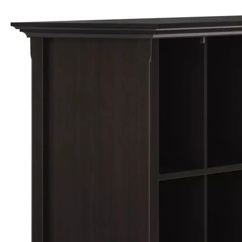 Estantería de almacenamiento Halifax de 12 cubos WyndenHall de 48", marrón nogal: estilo de transición, estructura de pino y madera contrachapada, estantes fijos