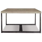 Mesa de centro Dalenville Negro Metálico/Gris/Marrón/Beige - Signature Design by Ashley: Base de caballete, Acabado envejecido