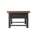 Mesa de centro Pomona de 42": Almacenamiento rústico con tapa elevable, madera de pino envejecida, estilo industrial, estructura negra