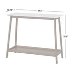 Mesa Consola Buylateral Jhovies - Nogal: Cubierta de Mármol Sintético, Recibidor, Pasillo, Diseño Estrecho