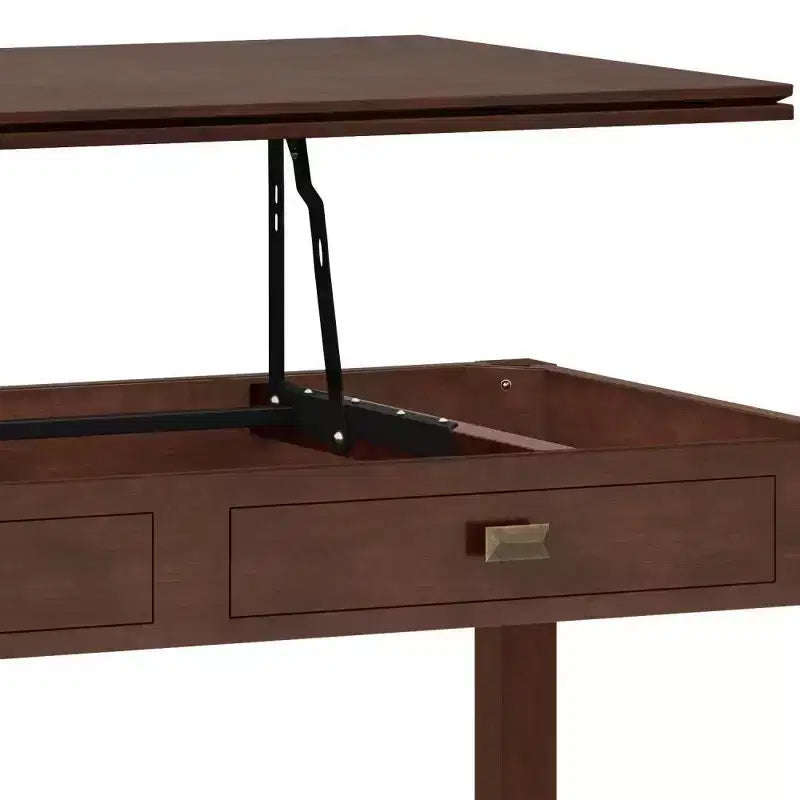 Mesa de centro elevable Stratford Russet Brown - WyndenHall