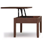 Mesa de centro elevable Stratford Russet Brown - WyndenHall