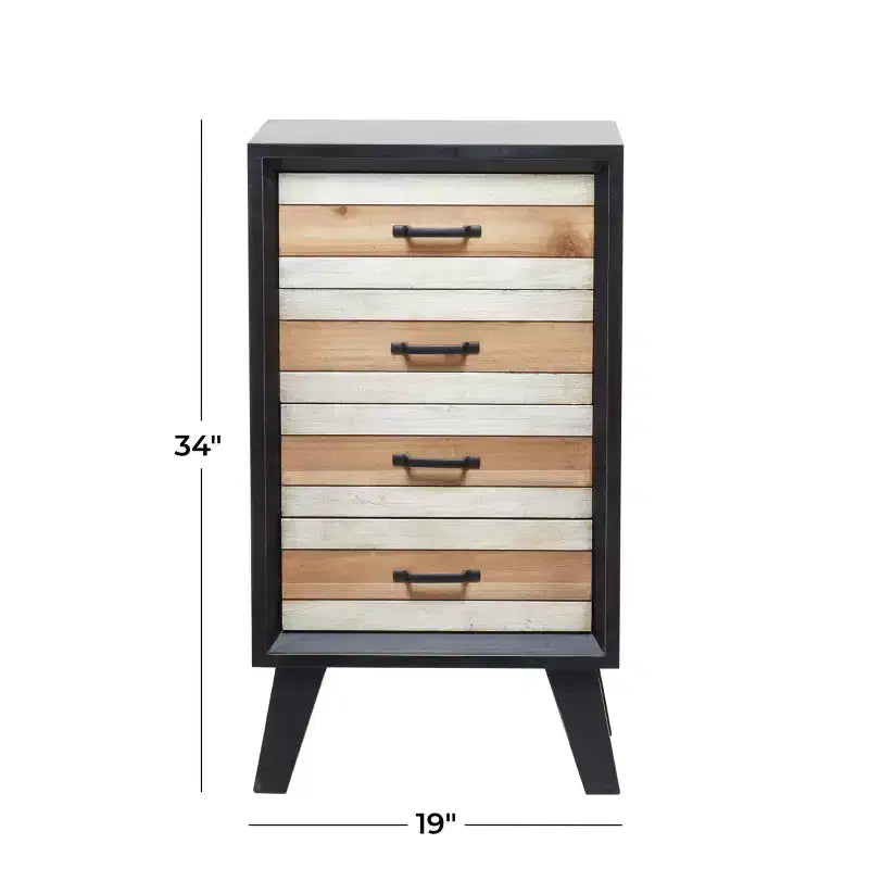 Mueble moderno de MDF negro - Olivia & May