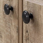Armario de almacenamiento Morgan de 4 puertas roble - South Shore: Tablero de partículas laminado, Herrajes metálicos, Cumple las normas de seguridad