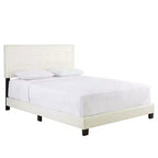 Cama Plataforma de Polipiel Macie Queen Blanca - Eco Dream
