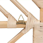 Cabecero Rattan Jayliah Queen Natural/Marrón - bali & pari: Estilo Bohemio, Independiente, No Requiere Montaje