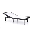 King Harmony Adjustable Bed Frame with Battery Back Up - Furniture of America: USB Ports, Polyester, Steel Frame