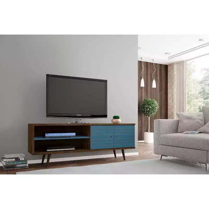 Mueble de TV Liberty de 2 estantes y 2 puertas para televisores de hasta 60 - Manhattan Comfort