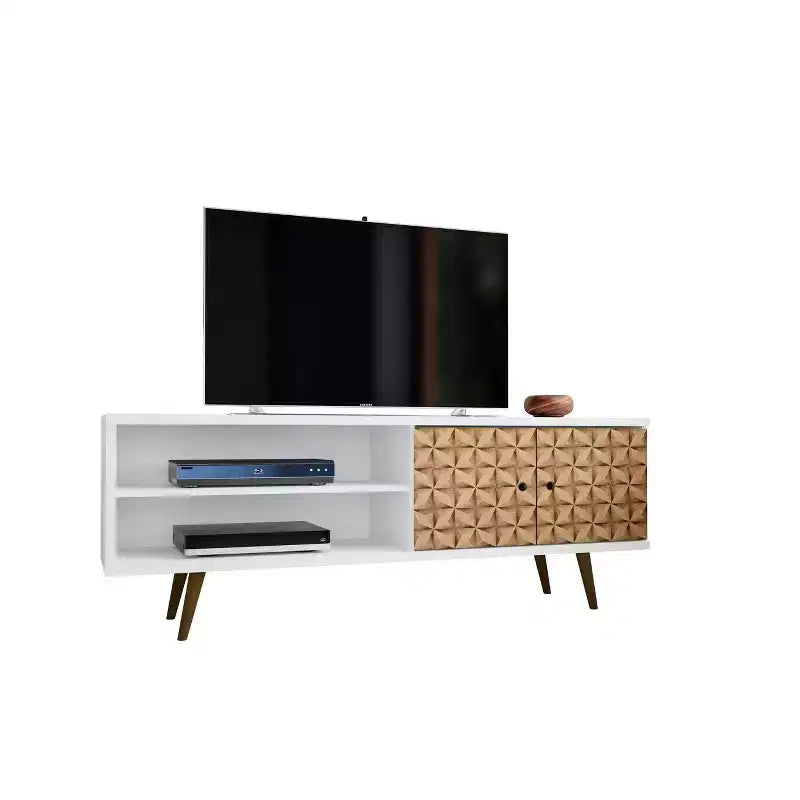 Mueble de TV Liberty de 2 estantes y 2 puertas para televisores de hasta 60 - Manhattan Comfort