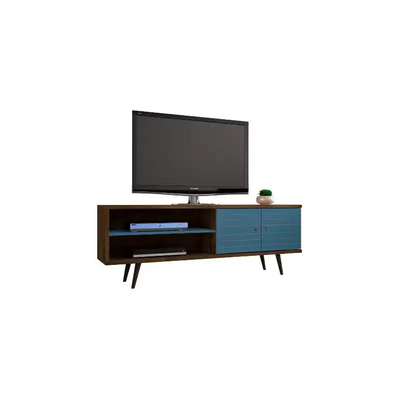 Mueble de TV Liberty de 2 estantes y 2 puertas para televisores de hasta 60 - Manhattan Comfort
