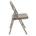 Flash Furniture Paquete de 4 Sillas Plegables Metálicas de la Serie HERCULES con Doble Refuerzo