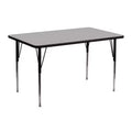 Flash Furniture 24''W x 48''L Rectangular Thermal Laminate Activity Table - Standard Height Adjustable Legs