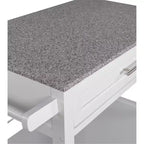 Carrito de cocina Cameron con cubierta de granito - Linon