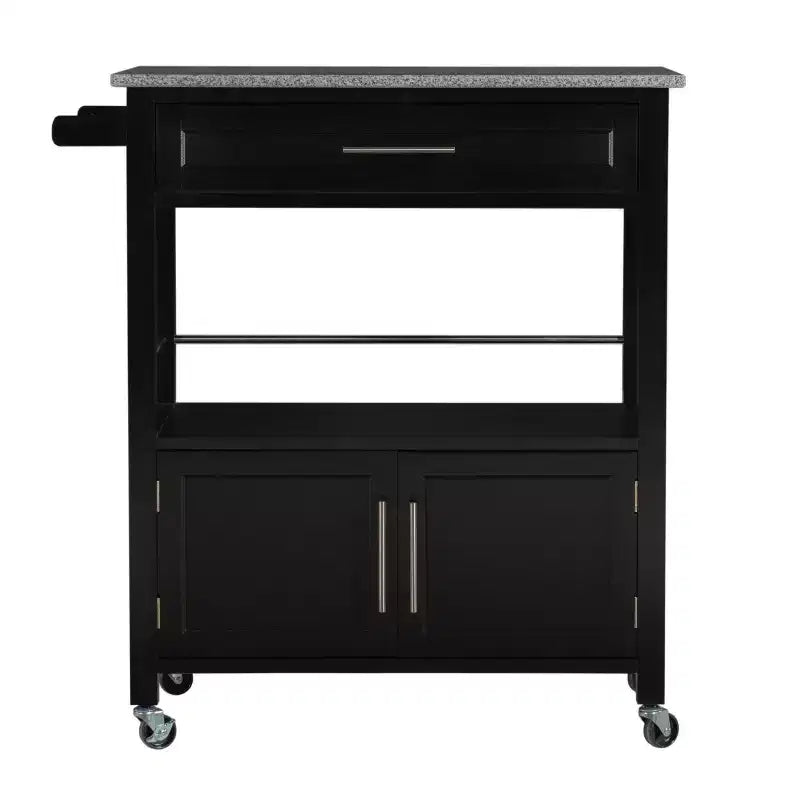 Carrito de cocina Cameron con cubierta de granito - Linon