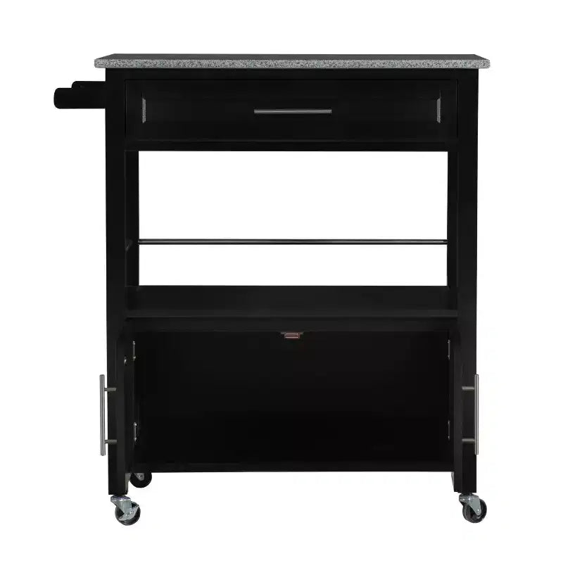 Carrito de cocina Cameron con cubierta de granito - Linon