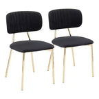 Juego de 2 sillas Bouton Contemporary Glam - LumiSource
