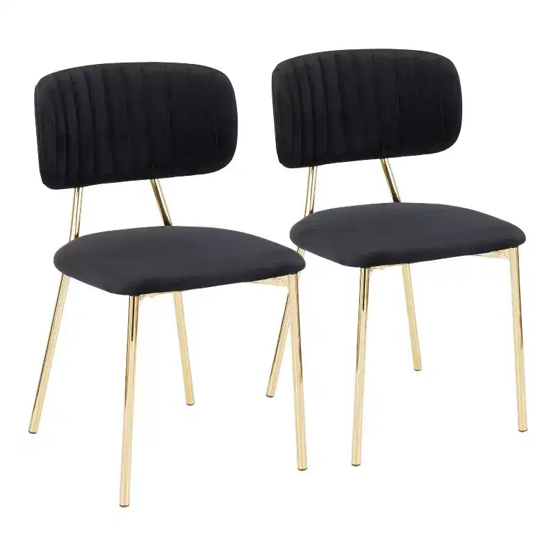 Juego de 2 sillas Bouton Contemporary Glam - LumiSource