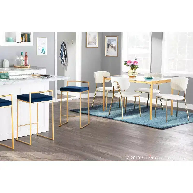 Juego de 2 sillas Bouton Contemporary Glam - LumiSource
