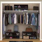 ClosetMaid 5081 Elegante estación de almacenamiento para organizar zapatos para hasta 16 pares de zapatos en Espresso con herrajes