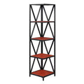 Tucson Metal 5 Tier Corner Bookcase - Johar Furniture