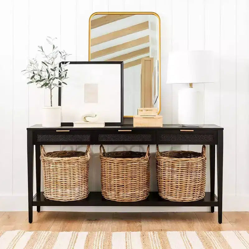Espejo decorativo rectangular de 24 x 36 con esquinas redondeadas - Threshold diseñado con Studio McGee