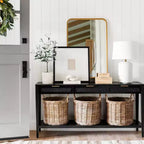 Espejo decorativo rectangular de 24 x 36 con esquinas redondeadas - Threshold diseñado con Studio McGee