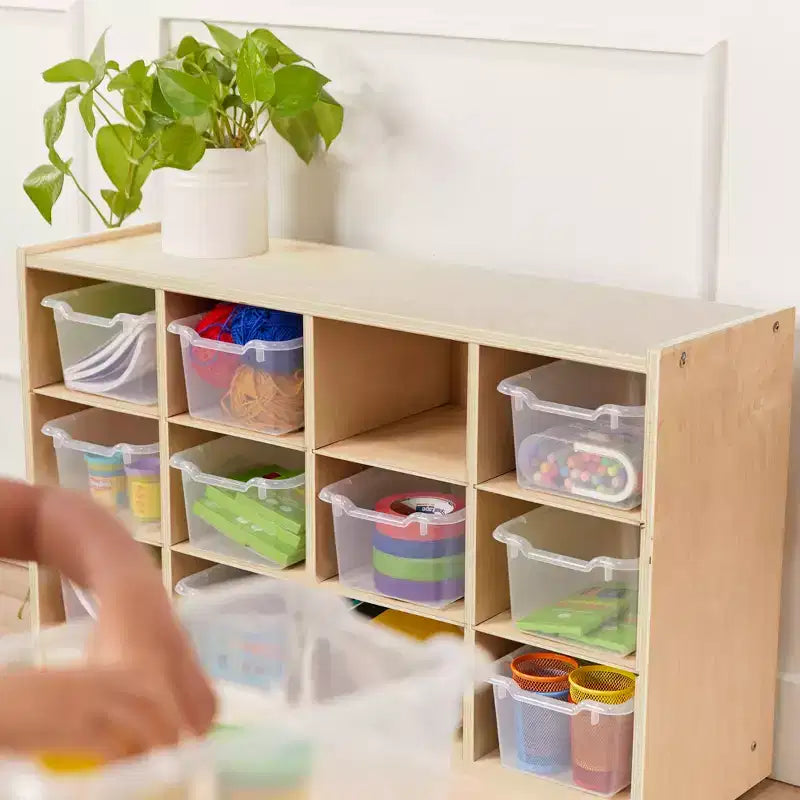 ECR4Kids Armario móvil con 12 cubículos y 15 cajones delanteros, 3x4, Muebles infantiles
