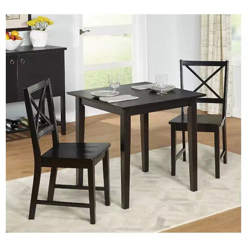 Juego de comedor de 3 piezas con respaldo cruzado - Buylateral
