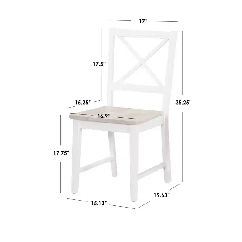 Juego de comedor de 3 piezas con respaldo cruzado - Buylateral