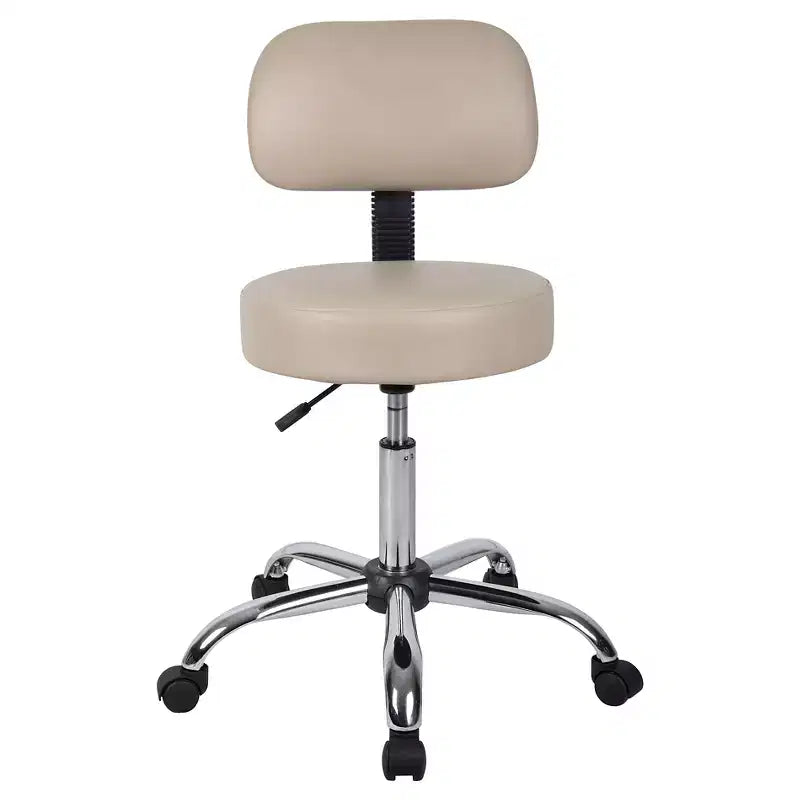 Taburete Médico con Respaldo Acolchado - Boss Office Products