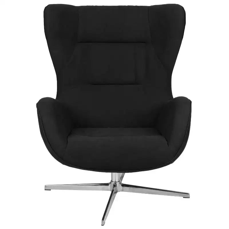 Sillón decorativo retro Emma y Oliver Home and Office giratorio con alas