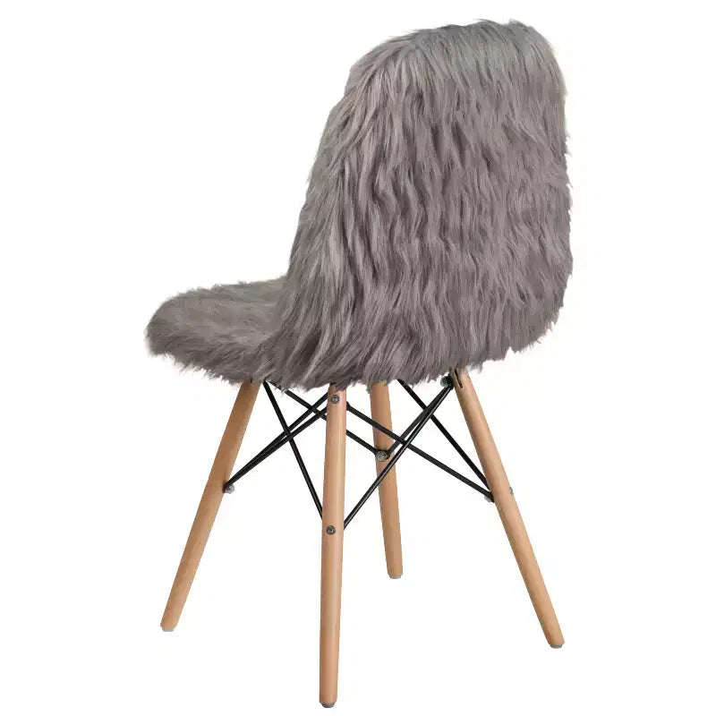 Sillón decorativo de pelo largo Shaggy de Emma y Oliver