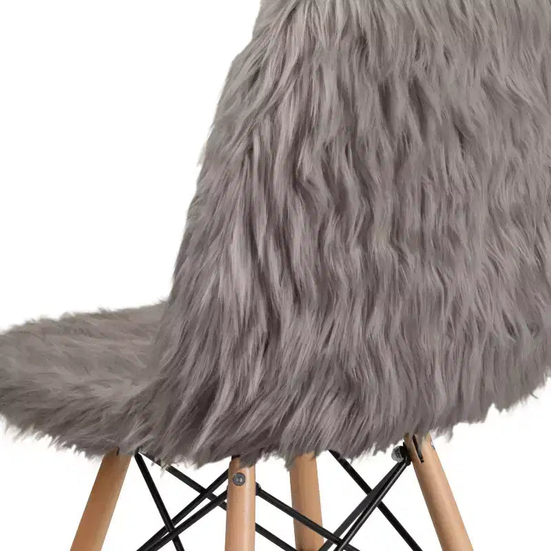 Sillón decorativo de pelo largo Shaggy de Emma y Oliver