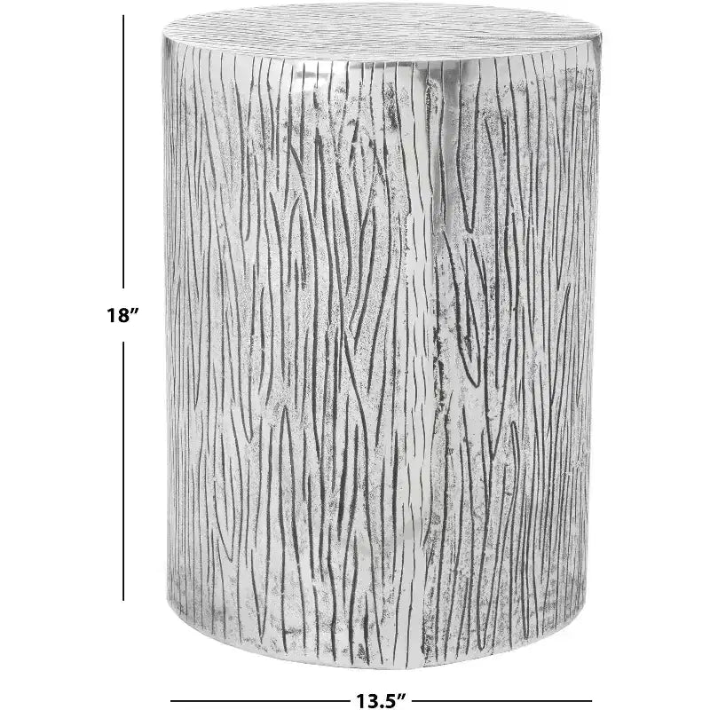 Taburete Forrest de metal - FOX5517A - Plateado - Safavieh Couture