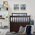 Cama Capitán Doble de Costway, Alternativa a Litera con Nido y Cajones para Niños NuezExpresoBlanco
