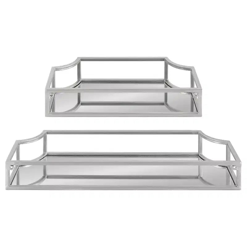 Juego de 2 estantes de pared de metal Ciel - Kate & Laurel All Things Decor
