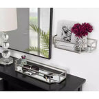Juego de 2 estantes de pared de metal Ciel - Kate & Laurel All Things Decor