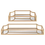 Juego de 2 estantes de pared de metal Ciel - Kate & Laurel All Things Decor