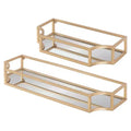 2pc Ciel Metal Wall Shelf Set - Kate & Laurel All Things Decor