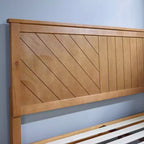 MUSEHOMEINC Base de cama de plataforma de madera maciza de 12 pulgadas con listones de madera, Queen
