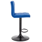 Taburete de bar ajustable Duval con cuero sintético y acabado metálico - Armen Living